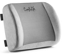 ComfiLife - Cojín de respaldo lumbar para silla de oficina y asiento de coche, de espuma viscoelástica, con correa ajustable y malla 3D transpirable