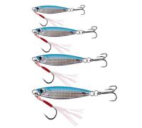 COMFOLIVING Angel-Jigs - Cebo de de agua salada - Cuchara de metal vertical Swimbait | Jig Set para en hielo, cebos marinos con gancho auxiliar para atún, salmón, vela