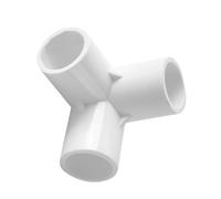 COMFOLIVING Camiseta de tubería de agua de PVC, accesorios de tubería de PVC, accesorios de tubería de PVC de 3 vías, adaptador de accesorios de tubería | Accesorios de esquina de PVC 3-4-5 vías