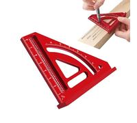 COMFOLIVING Cuadrado de múltiples ángulos, Triángulo de carpintero,Escuadra para carpintería de alta precisión de 5 a 65 grados | Herramienta de medición de diseño de aleación de aluminio,
