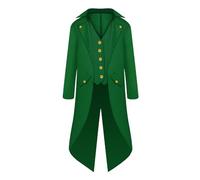 COMFOLIVING Disfraz para hombre, disfraces de Halloween para hombre, chaqueta pirata, disfraz steampunk, abrigo steampunk, ligero, cómodo y elegante para niños de 6 a 14 años