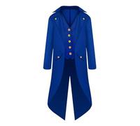 COMFOLIVING Disfraz para hombre, disfraces de Halloween para hombre, chaqueta pirata, disfraz steampunk, abrigo steampunk, ligero, cómodo y elegante para niños de 6 a 14 años
