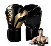 COMFOLIVING Guantes de boxeo pesados, guantes de boxeo de entrenamiento, guantes de boxeo pesados con correas ajustables y palmas de piel ventiladas para boxeo, MMA, Muay Thai,