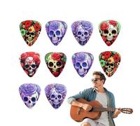 COMFOLIVING Púas para guitarra acústica, colorida púa de guitarra acústica, accesorio de instrumento para estudiantes de guitarra, aficionados, principiantes de guitarra, fanáticos de la música
