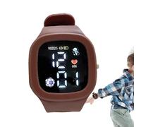 COMFOLIVING Relojes inteligentes para niños, reloj digital para niños, luminoso en la oscuridad, pantalla LED cuadrada a color, reloj para niños, reloj digital multifuncional de silicona
