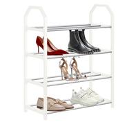 COMFOLIVING Shoe Rack, 4 Tier Shoe Rack Organizer, Vertical Shoe Rack Shelf, Space Saver Shoe Rack, Shoe Shelf Storage Organizer, Large Capacity Standing Shoe Racks For Home, Indoor