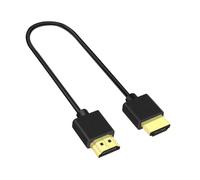 COMFOLIVING Thin Cable, 4k Cable, Ultra Slim Flexible Game HD Cable, Thin HD Cables, Soft 4x2K Resolution Car Mounted Adapter Cables, HD To HD Cord For TV/HDTV/PC Monitors/Projectors