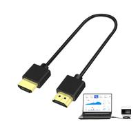 COMFOLIVING Thin Cable, 4k Cable, Ultra Slim Flexible Game HD Cable, Thin HD Cables, Soft 4x2K Resolution Car Mounted Adapter Cables, HD To HD Cord For TV/HDTV/PC Monitors/Projectors