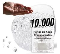 comforder - Perlas de Agua Transparentes - 10 000 Bolas de Gel para Plantas y Jarrones - No Tóxicas y Biodegradables