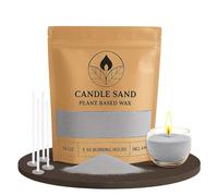 comforder Velas Perladas perfumadas - Cera para Fabricación de Velas con Mechas -Perlas de Cera para Velas Aromaticas 400 g + 4 Mechas (Gris, Lavanda)