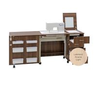 Comfort 2 Muebles para Máquina de Coser, Muebles de Coser, Mesa de Sewing Cabinet (Lakeland Acacia Light, M)