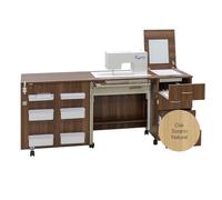 Comfort 2 Muebles para Máquina de Coser, Muebles de Coser, Mesa de Sewing Cabinet (Oak Sorano Natural Light, M)