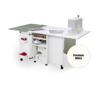Comfort 9 | Muebles para máquinas de coser y overlock | Armario de costura | (Premium White)