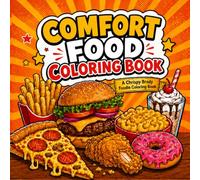 Comfort Food Coloring Book: 50 Bold and Easy Food Coloring Pages with Burgers, Pizza, Desserts, Snacks, and Cozy Classics for Relaxation