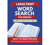 Comfort Food Large Print Word Search for Seniors & Adults:: Extra Large Print / 56 Relaxing Nature-Themed Puzzles with Interesting Facts / Jumbo ... - Large Print Word Search Series for Seniors)