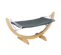 Comfort - Hamaca para Gatos con Estructura de Madera, 72 x 35 x 10 cm, máx. 6 kg, Color Gris