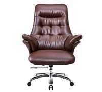 Comfort High Back Ergonomic Office Chair Adjustable Swivel Leather Computer Chair with Arms Executive Rolling Desk Chair Comfortable for Home and Work Use
