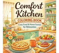 Comfort Kitchen Coloring Book Cozy Food & Home Scenes for Relaxation: adult coloring book