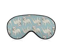Comfort Light French Bulldogs Art Sleep Eye Mask para siestas Shift Work Blindfold Game, Plane Eye Cover para niñas, mujeres y niños, BlockLight