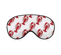 Comfort Light Lobster Red Art Eye Mask para dormir viajes trabajo, Sleeping Eye Mask para niños niñas adolescentes mujeres, BlockLight