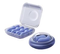 Comfort Noise Ear, Plugs Sound Reduction, Studying and Sleeping Earplugs with Soft Silicone Design, Ear Protection for Light Sleepers Musicians Travelers, Compact Carry Case for Home Office Concerts M