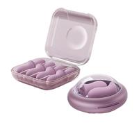 Comfort Noise Ear, Plugs Sound Reduction, Studying and Sleeping Earplugs with Soft Silicone Design, Ear Protection for Light Sleepers Musicians Travelers, Compact Carry Case for Home Office Concerts M