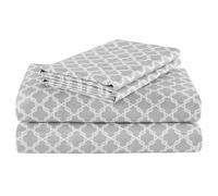 Comfort Spaces Coolmax,Hojas de refrigeración Que absorben la Humedad, supersuaves, Resistentes a la decoloración, Bolsillo Profundo de 17 Pulgadas, Color carbón Vegetal, 4 Piezas