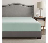 Comfort Spaces Coolmax - Sábana bajera ajustable que absorbe la humedad, súper suave, resistente a la decoloración, todos los bolsillos profundos elásticos se adaptan a colchones de hasta 16 pulgadas,