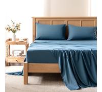 Comfort Spaces Sábanas refrescantes tamaño King, sábanas Coolmax Que absorben la Humedad, Juego de sábanas Suaves Que no destiñen, sábanas refrescantes para Personas Que Duermen con Calor, Bolsillo