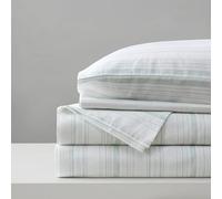 Comfort Spaces Juego de sábanas 100% algodón, Transpirable, Ligero, Suave, con Bolsillo elástico de 35 cm para colchones de hasta 40 cm, para Cualquier estación, tamaño Cal King Good Vibes, 4 Piezas