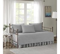 Comfort Spaces Juego, poliéster, Gris, sofá Cama (75 x 39 Pulgadas)