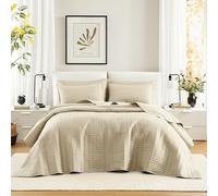 Comfort Spaces Kienna - Juego de edredón de Lujo con diseño de Costura de Doble Cara, para Todas Las Estaciones, Ligero, Colcha de Cama, Fundas a Juego, tamaño King de Gran tamaño (120 x 118