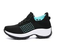 Comfort Wear Shoes for Women, Ortho Stretch Cushion Shoes for Women, Comfort Wear Orthowear (Light blue,38)