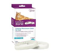 Comfort Zone Paquete de 2 Collares calmantes de feromonas para Gatos | Desestresa a tu Gato | Ayuda a los Gatos a sentirse Seguros, Felices y tranquilos Mientras Reduce comportamientos no deseados,
