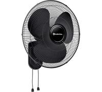 Comfort Zone - Ventilador oscilante montado en la pared, 16 pulgadas, 3 velocidades con inclinación ajustable y rejilla de metal, oscilación de 90 grados, ideal para el hogar, recámara, gimnasio u
