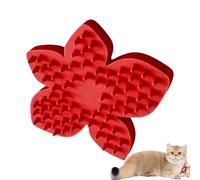 Comfortable Scrubber Brush, Soothing Massage Comb, 4.41 Inches Pet Grooming Tool with 3D Printing Build, Bathing Accessory with Gentle Bristle, Grooming Brush with Grip, Dog Scrubber for Kittens Cats