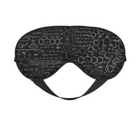 Comfortable Sleep - Antifaz con estampado abstracto de ciencia química, cubierta completa para los ojos, ajustable, suave y transpirable para viajes, meditación