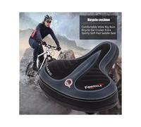 Comfortable Wide Big Bum Bike Bicycle Gel Cruiser Extra Sporty Soft Pad Saddle