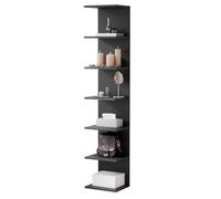 ComfortCove Estante de Pared, Librería para la Pared, Unidades de Estantes, Librero para Dormitorio, Sala de Estar, Cocina, 7 estantes, Negro