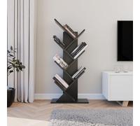 ComfortCove Estantería de árbol, Librería en Forma de árbol, Estante de Pie para Libros, Librería Vertical para salón, Oficina en Casa, 7 estantes, Negro