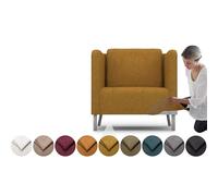 comfortly Funda para sillón Ekero, funda de repuesto, funda resistente de 2 piezas, tela suave y duradera, lavable, fácil de limpiar y reemplazar (corona - Curcuma)