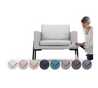 comfortly | Funda para sillón Koarp, funda de repuesto resistente, 3 piezas, a prueba de mascotas y manchas, tela duradera de nano-tecnología, fácil de limpiar y reemplazar (mezclas de cachemira)