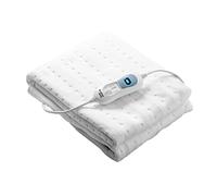 Comfortmax WE119 Calienta camas Eléctrico 150 x 80 cm, Manta eléctrica lavable con apagado automático, protección contra sobrecalentamiento 3 Niveles de temperatura para todos los colchones estándar