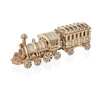 Comfoyar Puzzle 3D Tren de Vapor, Maquetas Madera para Construir Adultos, DIY Construcciones Madera para Montar, Decoracion Hogar y Cumpleaños Navidad DÍa del Padre Regalos para Hombre Mujeres