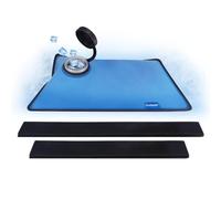 Comfpack Bolsa de hielo grande recargable para lesiones, bolsa de agua helada con 2 correas para terapia de frío, alivio del dolor para rodilla, espalda, hombro, cadera, sin fugas, fácil relleno,