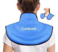 Comfpack Bolsa de hielo para alivio del dolor de cuello y hombros, bolsa de hielo de gel reutilizable para terapia de compresión fría y caliente, bolsa de hielo para lesiones, hinchazón, cirugía