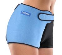 Comfpack Bolsa de hielo para cirugía de reemplazo de cadera, soporte de cadera con paquete de gel frío y caliente, kit de reemplazo de cadera, envoltura de compresión para ciática, bursitis, dolor