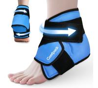 Comfpack Bolsa de hielo para el talón para aliviar la fascitis plantar, bolsa de hielo de tobillo para hinchazón, elegible para FSA, bolsa de hielo para lesiones, reutilizable, paquete frío de gel