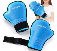 Comfpack Guantes de terapia de frío para neuropatía de quimioterapia, guantes de hielo de mano para artritis, bolsas de hielo para pulgar caliente, guantes de hielo, envoltura de hielo de muñeca para