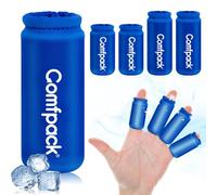Comfpack Mangas de hielo para dedos, 4 paquetes de hielo de gel frío para dedos de los pies, mangas de compresión frías y calientes para artritis, hinchazón, dedos en gatillo, lesiones de dedos y